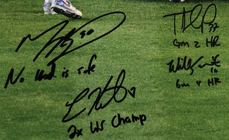 Lot #803 Los Angeles Dodgers 2024 Team-Signed Oversized Photograph with Betts, Freeman, and Yamamoto (Ltd. Ed. #17/25) - Image 3