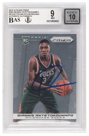 Giannis Antetokounmpo: 2013-14 Panini Prizm Signed Rookie