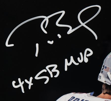 Lot #783 Tom Brady and Deion Branch Oversized Signed Photograph - Image 3