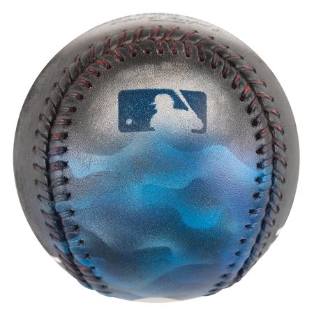 Lot #799 Aaron Judge Signed Baseball - Hand-Painted by Stadium Kicks - Image 3