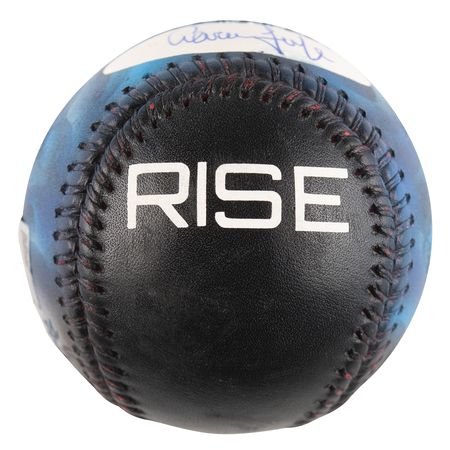 Lot #799 Aaron Judge Signed Baseball - Hand-Painted by Stadium Kicks - Image 6