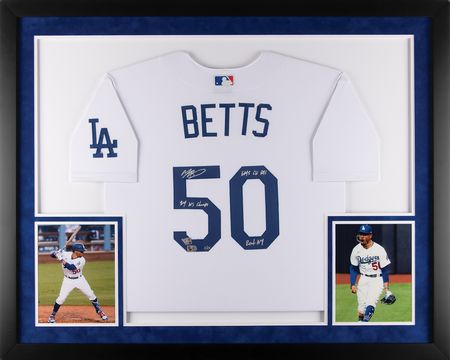 Lot #780 Mookie Betts Signed Los Angeles Dodgers Baseball Jersey (Ltd. Ed. #2/25) - Image 1