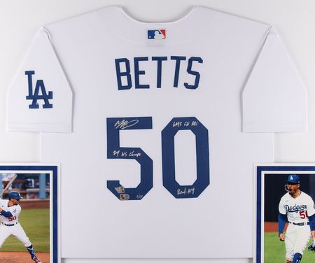Lot #780 Mookie Betts Signed Los Angeles Dodgers Baseball Jersey (Ltd. Ed. #2/25) - Image 2