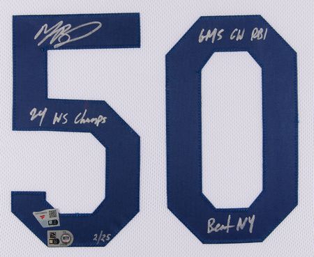 Lot #780 Mookie Betts Signed Los Angeles Dodgers Baseball Jersey (Ltd. Ed. #2/25) - Image 3