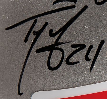 Lot #810 New England Patriots Legends (8) Signed Helmet with Brady, Gronk, Edelman, and Bruschi (Ltd. Ed. #11/12) - Image 9