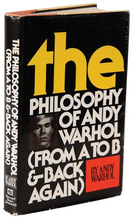 Lot #438 Andy Warhol Signed Book with Soup Can Sketch - The Philosophy of Andy Warhol - Image 3