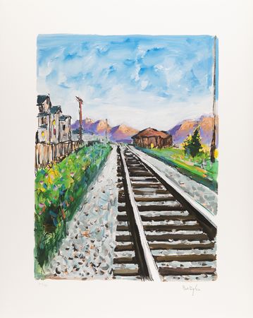 Lot #497 Bob Dylan Suite of (4) Signed Giclee Prints - 'Train Tracks' (Ltd. Ed. #41/295) - Image 6