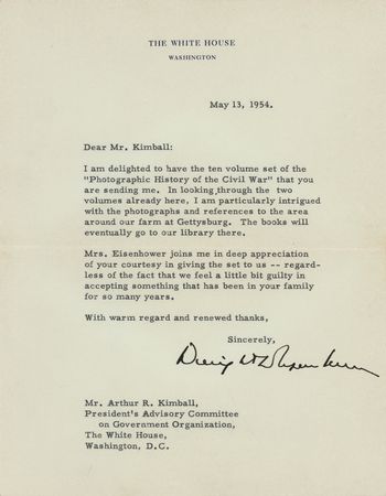 Lot #51 Dwight D. Eisenhower Typed Letter Signed as President: 