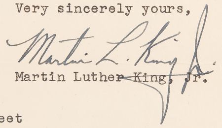Lot #160 Martin Luther King, Jr. Letter Signed to a Harlem Hospital Doctor After an Assassination Attempt: 