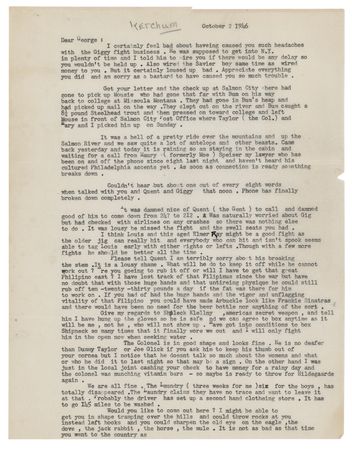 Lot #466 Ernest Hemingway Typed Letter Signed on Boxing, Hunting, and Ketchum, Idaho: 