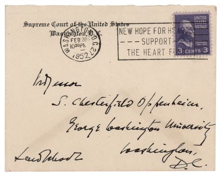 Lot #206 Felix Frankfurter Autograph Letter Signed - Image 2
