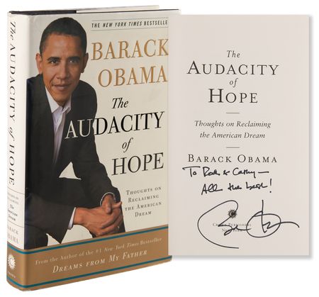 Lot #93 Barack Obama Signed Book - The Audacity of Hope - Image 1