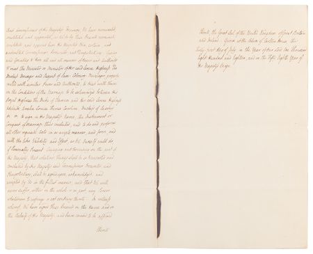 Lot #154 King George IV Document Signed on Marriage of William IV - Image 3