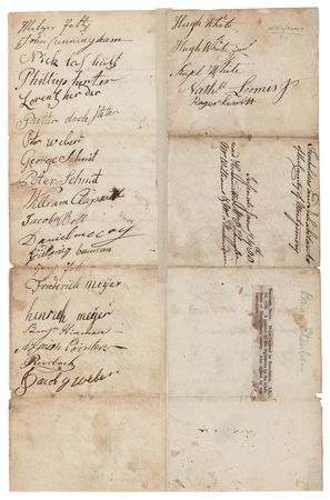 Lot #374 Friedrich von Steuben Signed Petition to the New York Legislature - Image 2