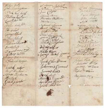 Lot #374 Friedrich von Steuben Signed Petition to the New York Legislature - Image 3