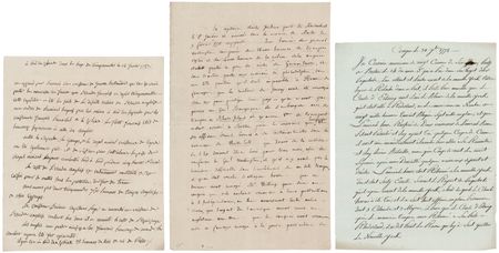 Lot #360 Revolutionary War: (3) French Intelligence Reports (1778?1782) - 