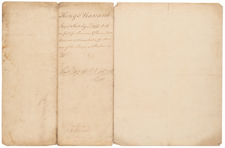 Lot #153 King George III Revolutionary War-Dated Document Signed, Ordering Payment for 