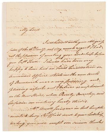 Lot #267 Benedict Arnold Autograph Letter Signed (c. 1785), Disparaging the 