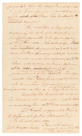 Lot #271 Nathanael Greene Revolutionary War-Dated Autograph Letter Signed (1780): 