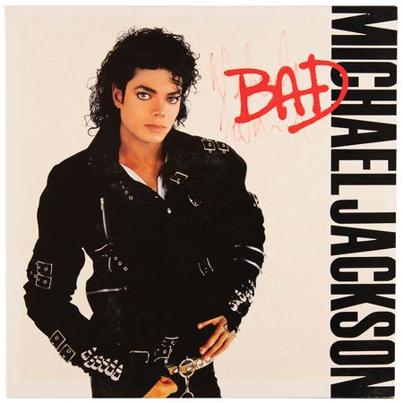 Lot #630 Michael Jackson Signed Album - Bad (Promotional Copy) - Image 1