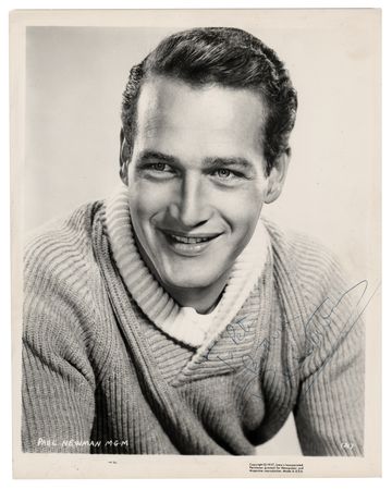 Lot #727 Paul Newman Signed Photograph - Image 1