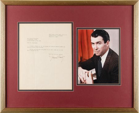 Lot #751 James Stewart Typed Letter Signed - Image 1