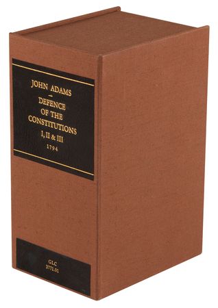 Lot #36 John Adams: History of the Principal Republics in the World - A Defence of the Constitutions of the Government of the United States (Vols. I?III) - Image 5