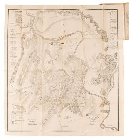 Lot #328 Civil War: Battle of Young's Branch; or, Manassas Plain by T. B. Warder and James Catlett, with Fold-Out Maps of the Battle of Bull Run - Image 3
