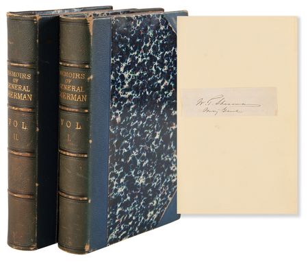 Lot #370 William T. Sherman Signature in Memoirs of General Sherman (2 Vols.) - Image 1