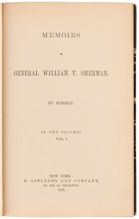 Lot #370 William T. Sherman Signature in Memoirs of General Sherman (2 Vols.) - Image 6