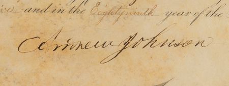 Lot #71 President Andrew Johnson Approves a Captainship for “gallant services at the battle of Spottsylvania” - Image 2