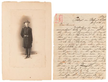 Lot #279 Civil War: John W. Wilbur Diary and Letter Collection with Vicksburg Battlefield Relic and Allen & Wheelock 'Pepperbox’ Revolver - 
