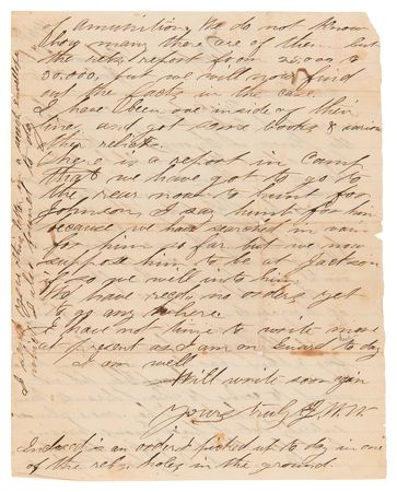 Lot #279 Civil War: John W. Wilbur Diary and Letter Collection with Vicksburg Battlefield Relic and Allen & Wheelock 'Pepperbox’ Revolver - 