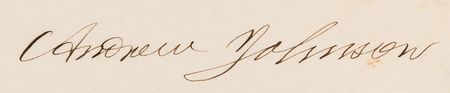 Lot #72 Andrew Johnson Document Signed as President - Image 2