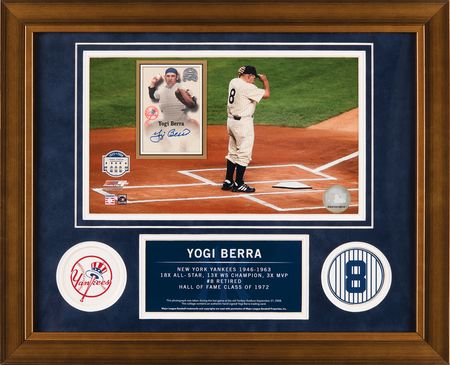 Lot #778 Yogi Berra Signed Baseball Card - Image 1