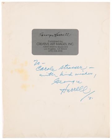 Lot #706 George Hurrell Signed Press Kit with (15) Photographs - Image 1