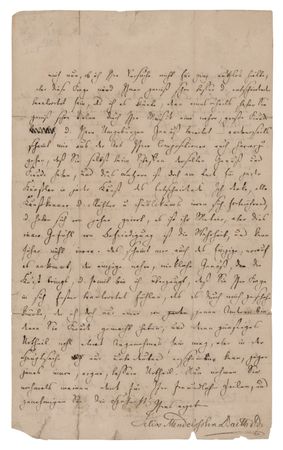 Lot #482 Felix Mendelssohn-Bartholdy Autograph Letter Signed to a Young Composer - 