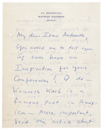 Lot #479 Gore Vidal Autograph Letter Signed - Image 1