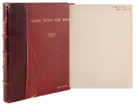 Lot #741 David O. Selznick Signed Custom-Bound Screenplay for Gone With the Wind - Image 1