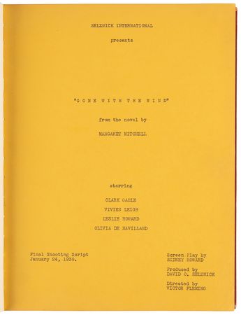 Lot #741 David O. Selznick Signed Custom-Bound Screenplay for Gone With the Wind - Image 5