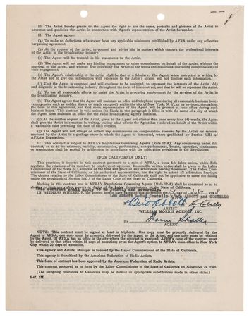 Lot #650 Abbott and Costello Document Signed - Image 3