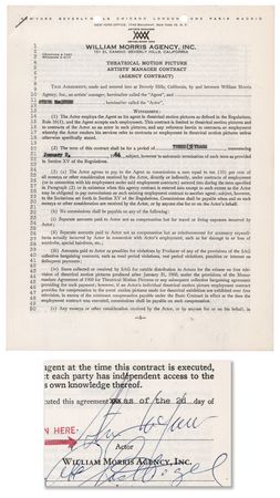 Lot #719 Steve McQueen Document Signed - Image 1