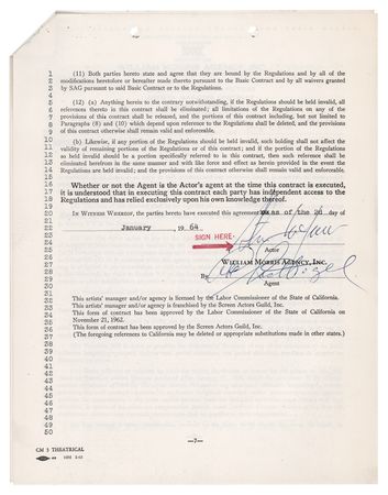 Lot #719 Steve McQueen Document Signed - Image 3