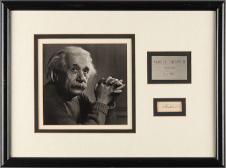 Lot #167 Albert Einstein Signature (1953) - Image 1
