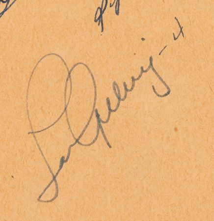 Lot #770 Lou Gehrig Large 1938 Signature with (30+) Autographs of NY Yankees and St. Louis Cardinals Players and Coaches - Image 3