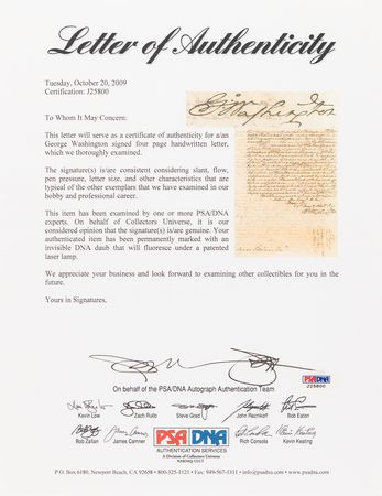 Lot #1 George Washington Autograph Letter Signed on the 'Asgill Affair,' Denying Psychological Torture of a British Prisoner of War Chosen by Lottery for Retaliatory Execution, by “erecting a [gallows] before his prison window” - Image 7