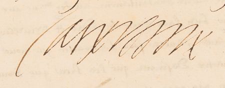 Lot #156 Catherine de Medici Autograph Letter Signed (23 Lines of Handwriting) - Urging the French Ambassador to Spain to Broker Marriage Proposals Between the Two Kingdoms - Image 3