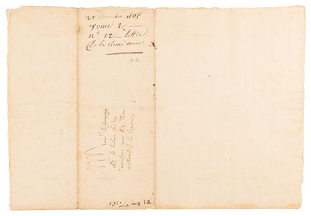 Lot #156 Catherine de Medici Autograph Letter Signed (23 Lines of Handwriting) - Urging the French Ambassador to Spain to Broker Marriage Proposals Between the Two Kingdoms - Image 4