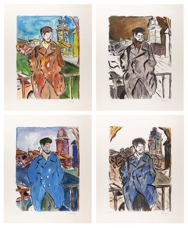Lot #498 Bob Dylan Suite of (4) Signed Giclee Prints - 'Man on a Bridge' (Ltd. Ed. #273/295) - Image 2