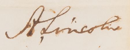 Lot #22 Abraham Lincoln Autograph Endorsement Signed as President (January 10, 1865) - PSA NM-MT 8 - Image 2